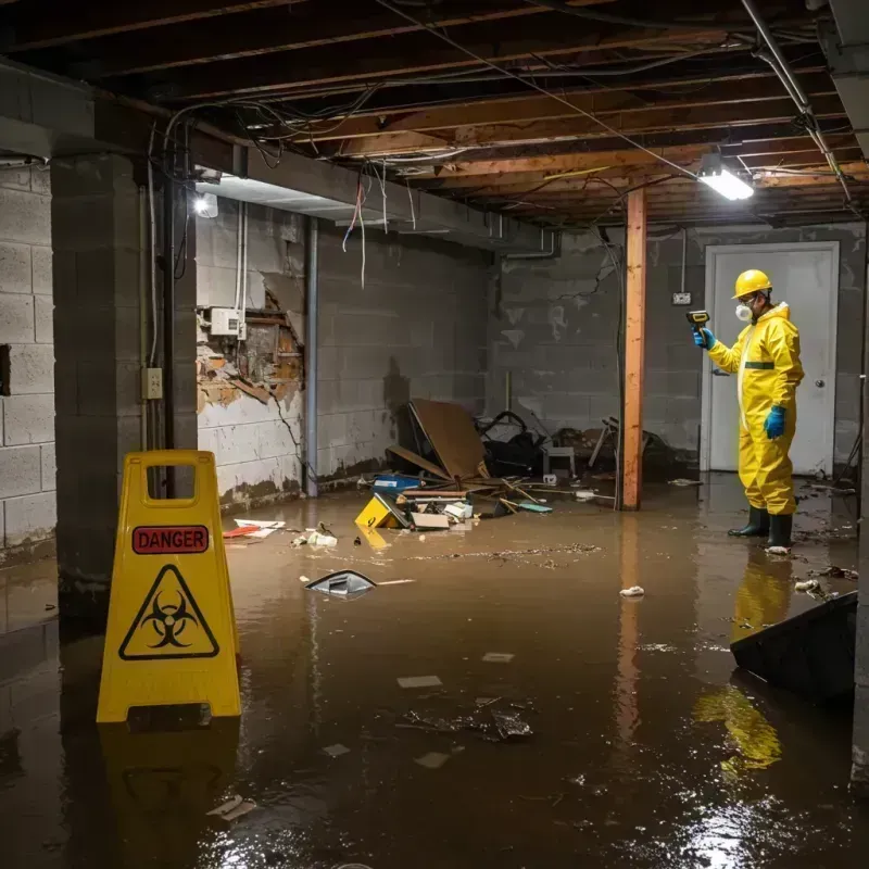 Flooded Basement Electrical Hazard in Inverness, AL Property